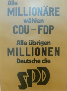 Wahlplakat der SPD 1949 (Quelle: Wikimedia)