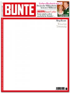 Eine weiße "Bunte" (Screenshot: Bildblog)